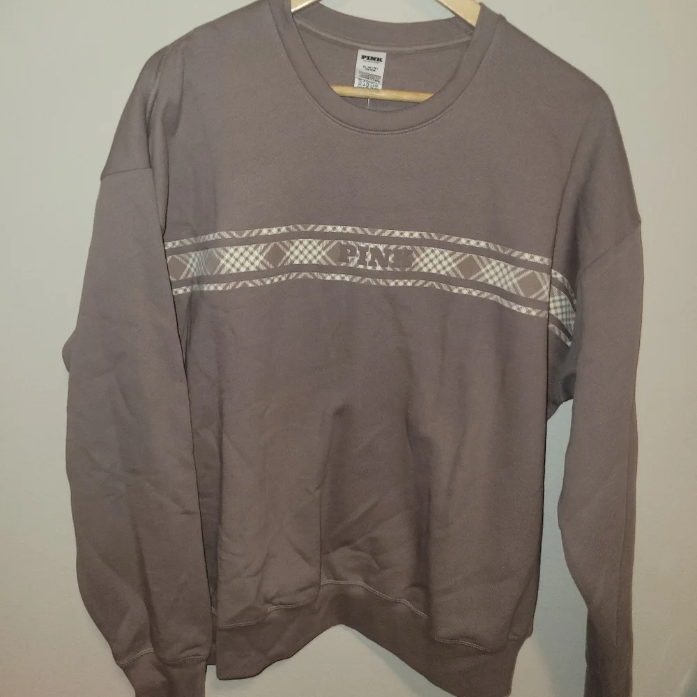 VS PINK mushroom oversized logo crewneck xl